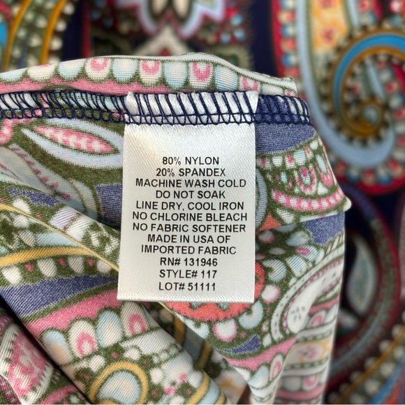 JUDE CONNALLY MULTICOLOR SHIFT DRESS SIZE SMALL NAVY BLUE - Picture 7 of 7